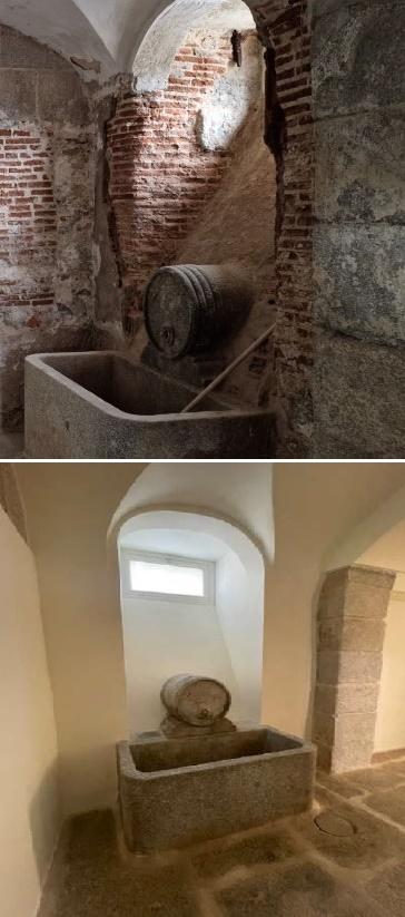 imagen comparativa de una pila y una ventana antes y después de la intervención