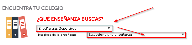 Buscador de Enseñanzas Deportivas