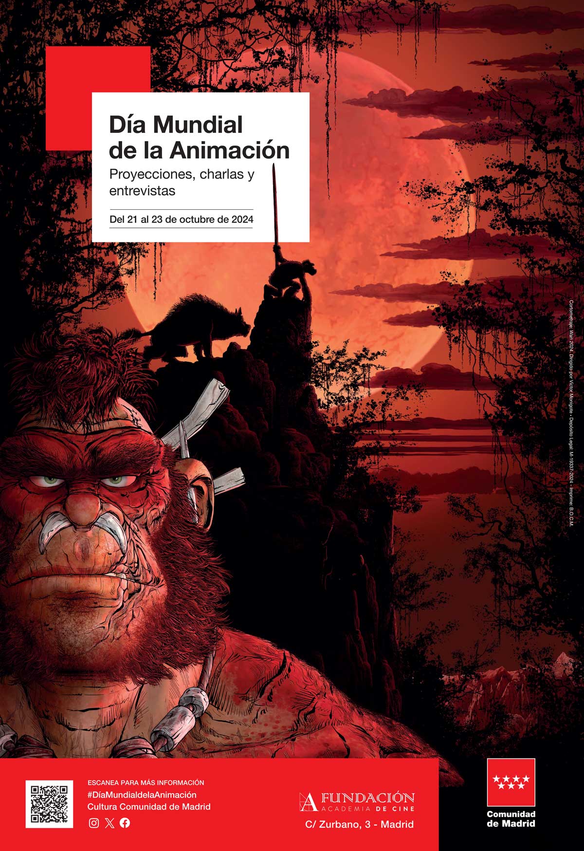 Cartel del Día mundial de la Animación 2024 en formato jpg