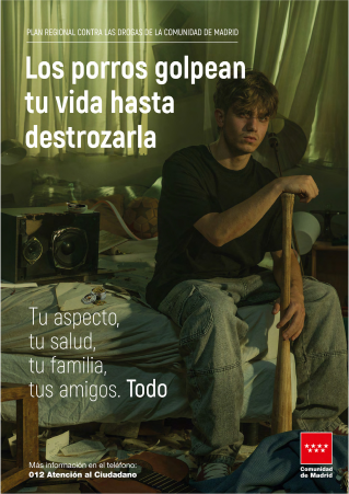Cartel promocional contra las drogas de la Comunidad de Madrid