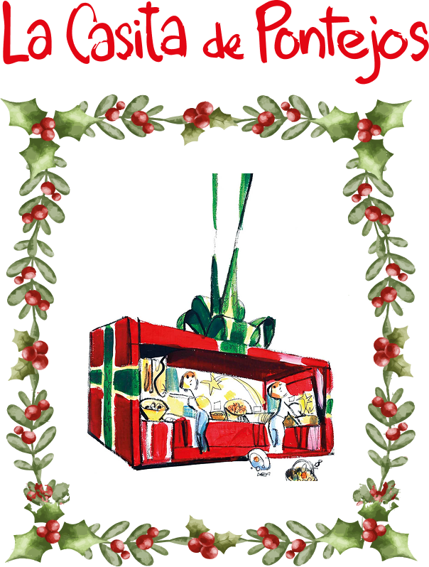 Ilustración que representa la casita de Pontejos