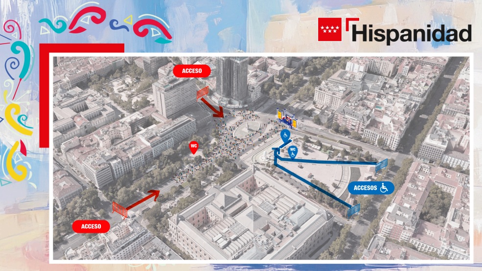 Accesos a Plaza de Colón - Repsol Mapa de accesos a Plaza de Colón - Repsol