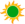 Icono de sol verde