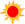 Icono de sol rojo