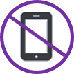 Icono movil tachado
