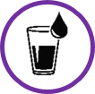 Icono vaso agua
