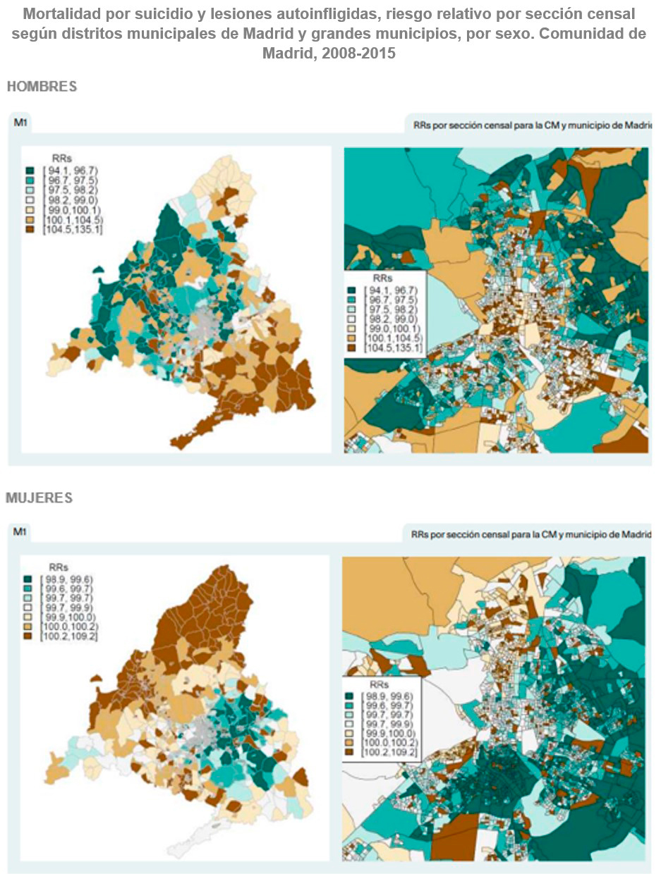 Mapa de Mortalidad por suicidio y lesiones autoinfligidas