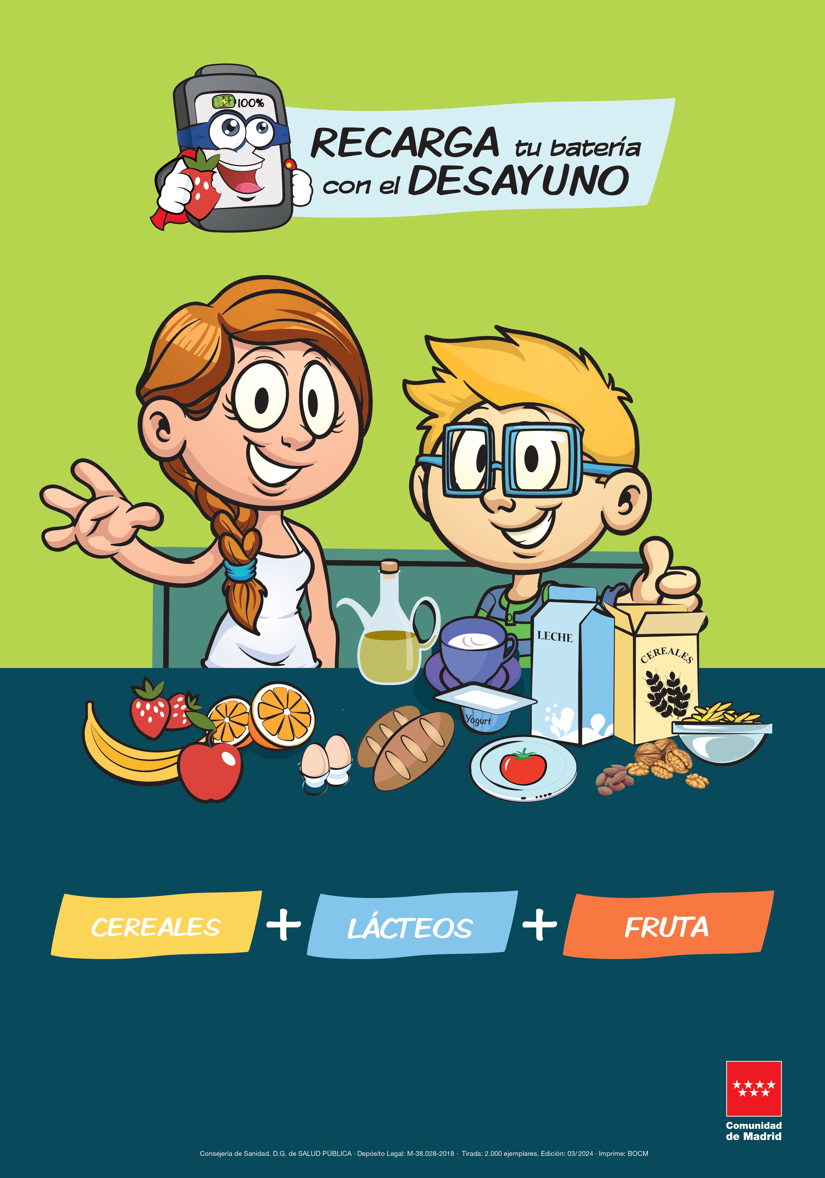 AREA NUTRICION CARTEL DESAYUNO SALUDABLE