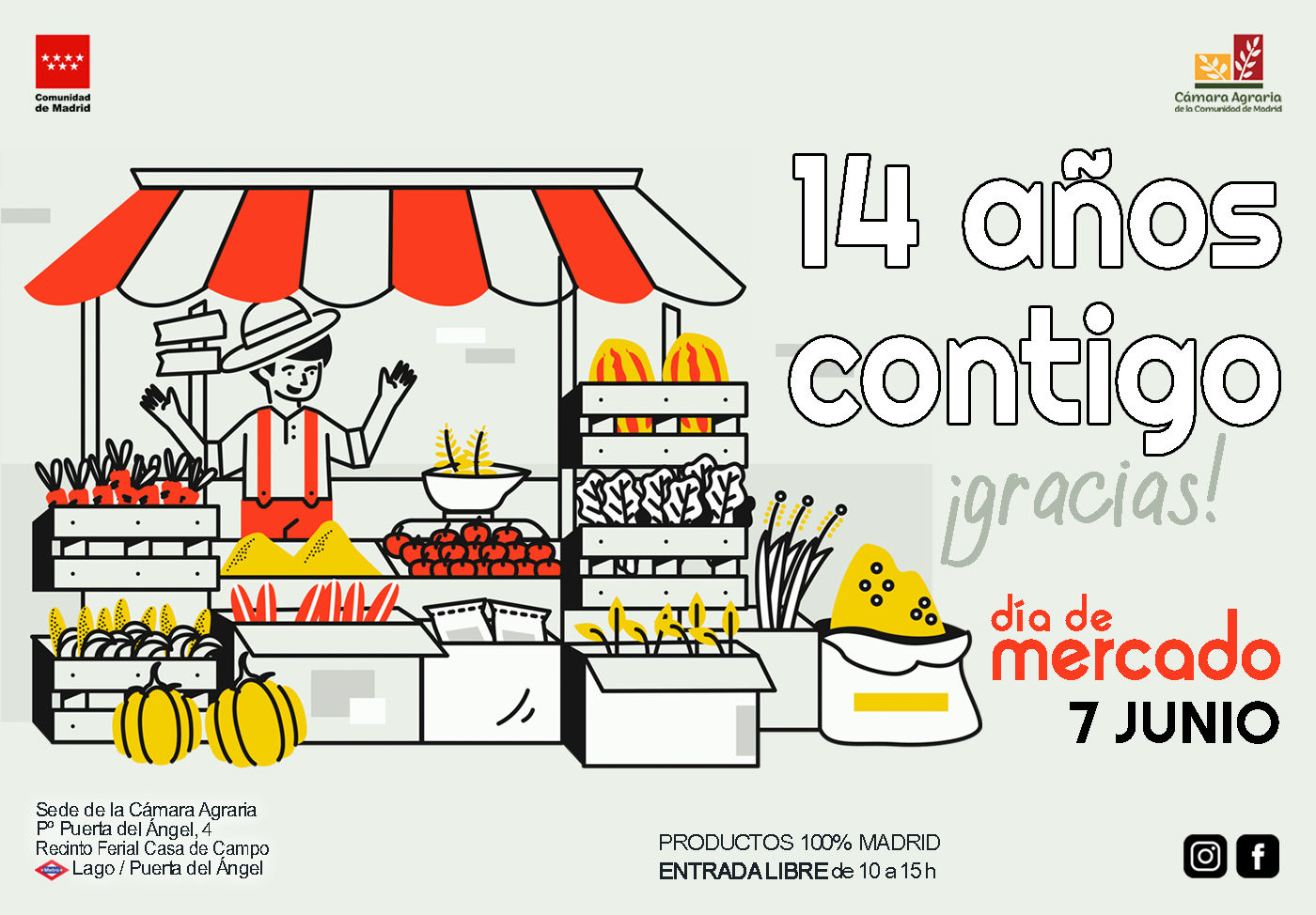 Cartel del Día de Mercado de 7 de junio de 2025