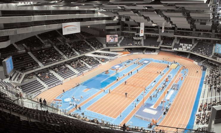 INTERIOR DEL NUEVO PALACIO DE DEPORTES DE LA COMUNIDAD