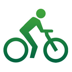 Icono bicicleta para rutas ciclistas