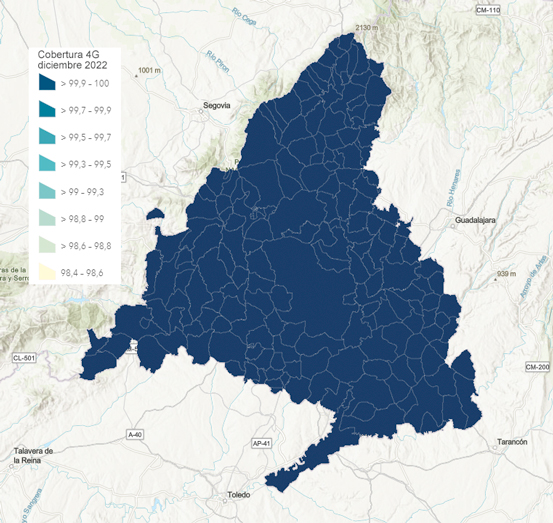 Cobertura 4G diciembre 2022