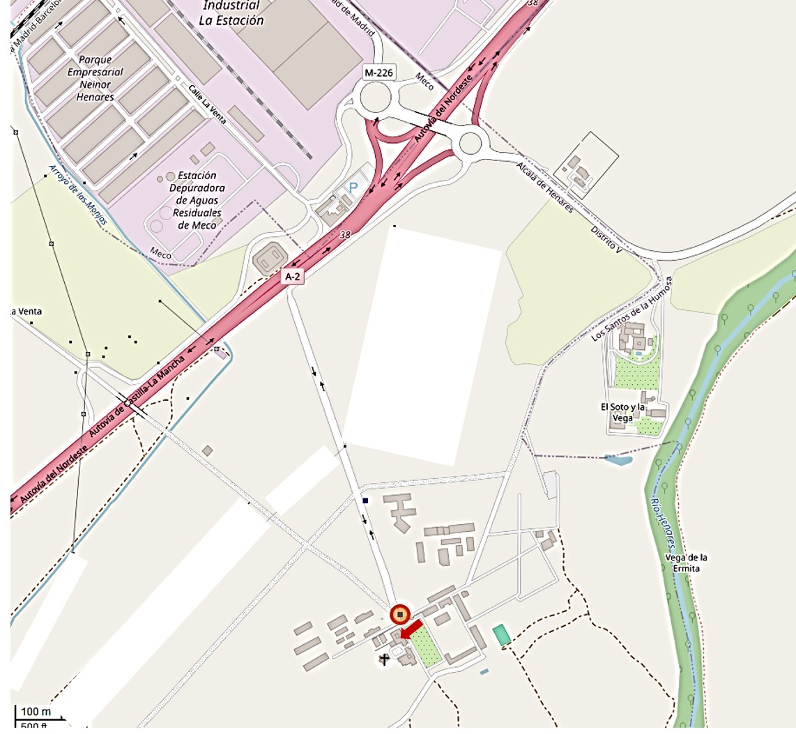 Mapa para llegar al Laboratorio de Genotipado de Vid