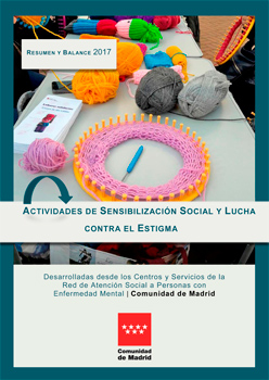 Portada del Balance de Actividades de Sensibilización Social y Lucha contra el Estigma 2017