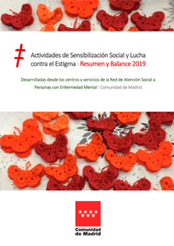 Portada del Balance de actividades de sensibilización frente al estigma del año 2019
