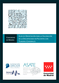 Portada de la Guía de orientación para la valoración de la discapacidad en pacientes con tumores cerebrales 