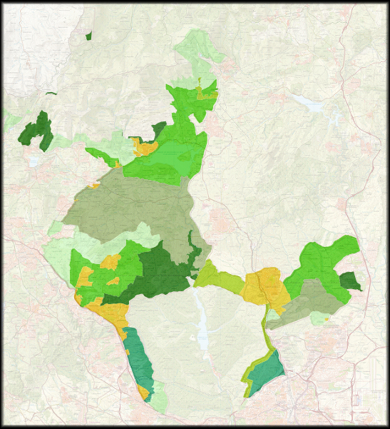 Capa del visor del Parque Regional de la Cuenca Alta del Manzanares