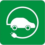 Señal aparcamiento coche eléctrico