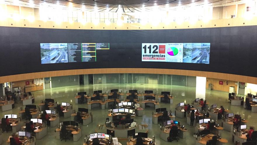 Sala de operaciones del Centro de Emergencias 112
