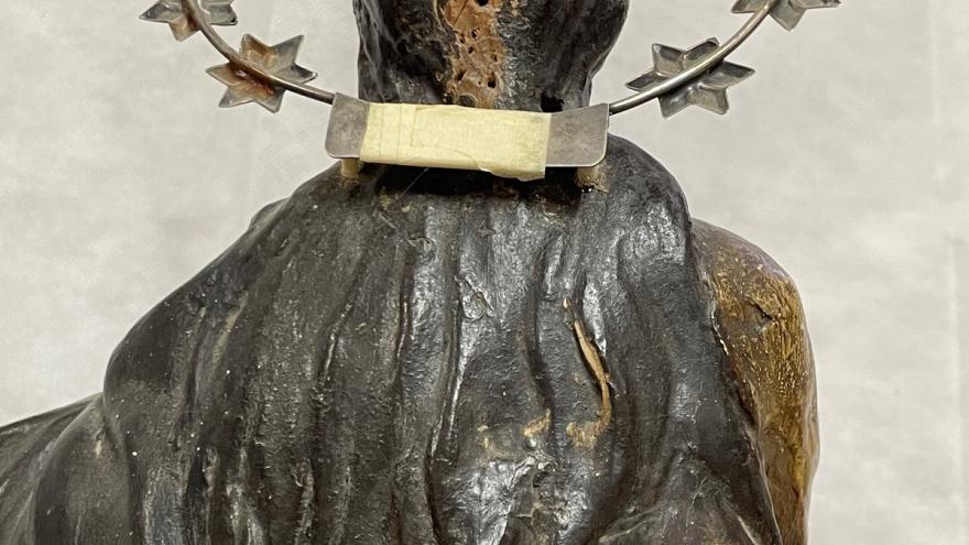 Reverso talla de la Inmaculada Concepción