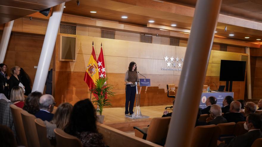 Díaz Ayuso elogia el trabajo de la Cámara de Cuentas regional en defensa de la legalidad con una Administración “transparente y eficaz” La presidenta Isabel Díaz Ayuso