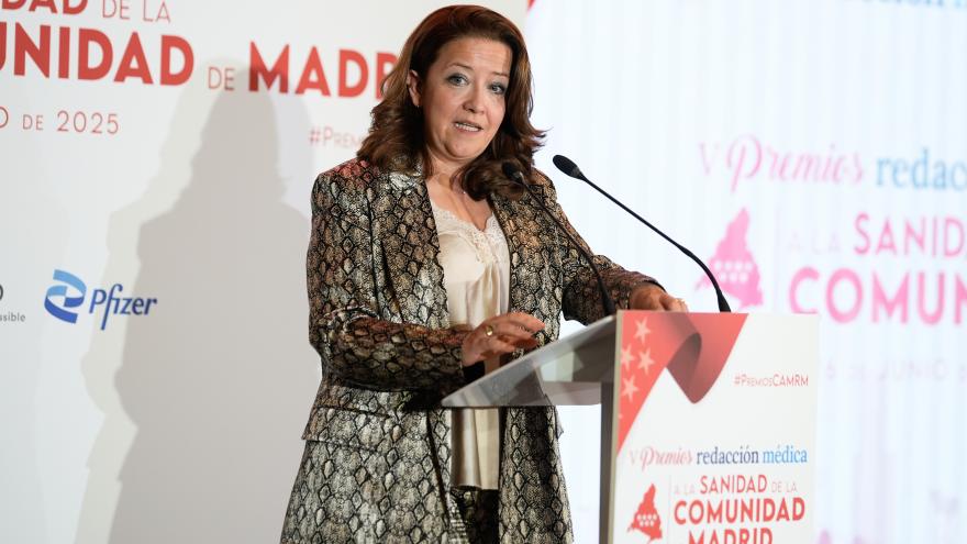 Fátima Matute en los premios Redacción Médica a la sanidad madrileña