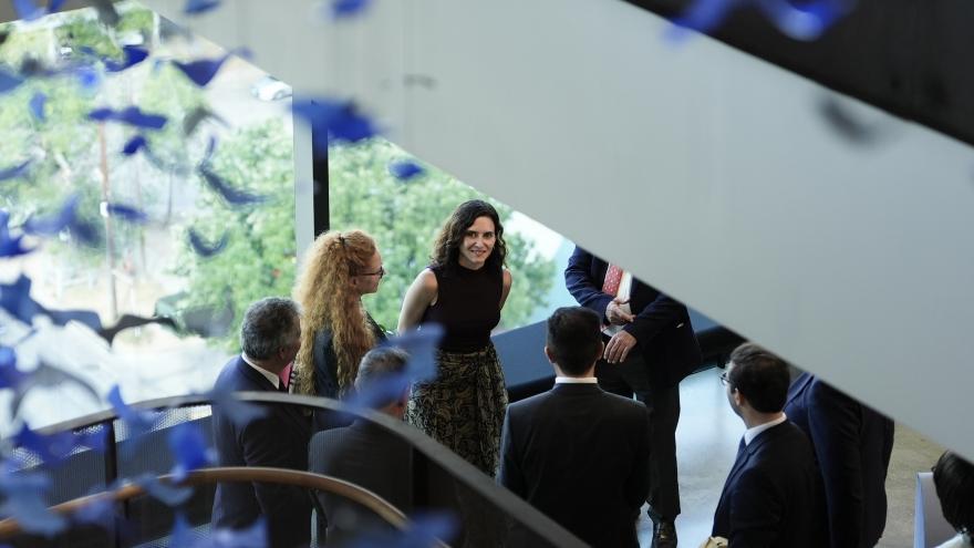 Díaz Ayuso anuncia en Texas un acuerdo con Cisco para reforzar la protección de la información sensible de la Administración con tecnología emergente La presidenta Isabel Díaz Ayuso