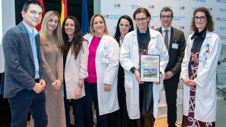 Profesionales galardonados y autoridades