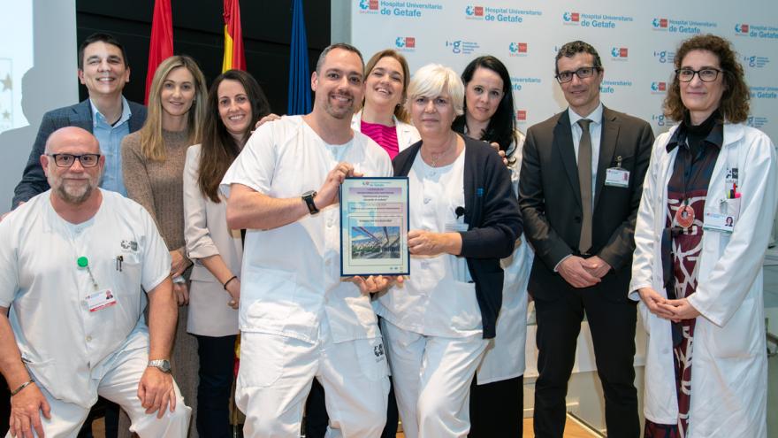 Profesionales galardonados y autoridades