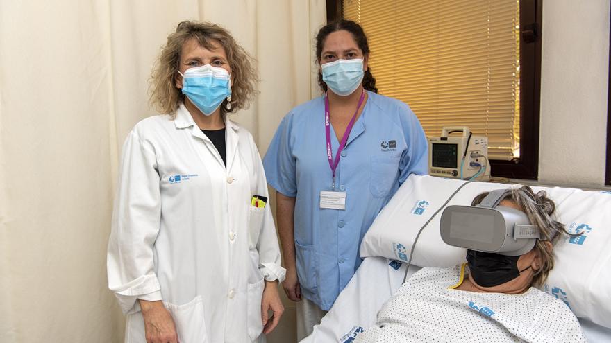 El uso de estas gafas logra una disminución considerable de la angustia, estrés y el disconfort  en los pacientes