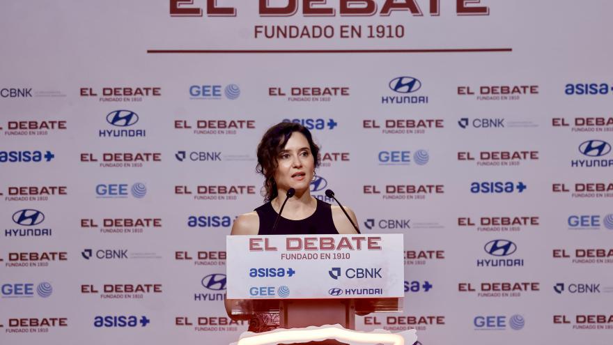 La presidenta Díaz Ayuso en la entrega de los III Premios Proyección de España