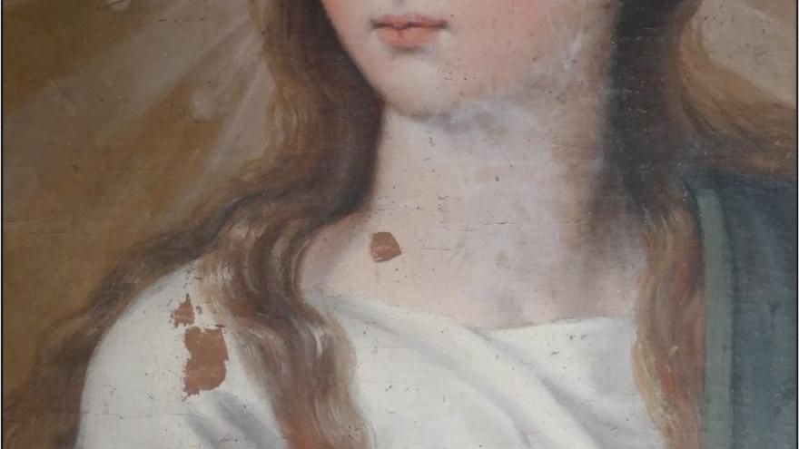 Lienzo la Inmaculada detalle