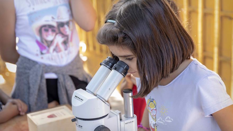 Niña en Arqueólogos por un día en Complutum