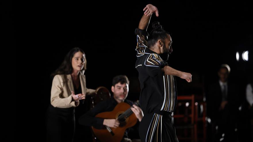 El bailaor Eduardo Guerrero en plena actuación