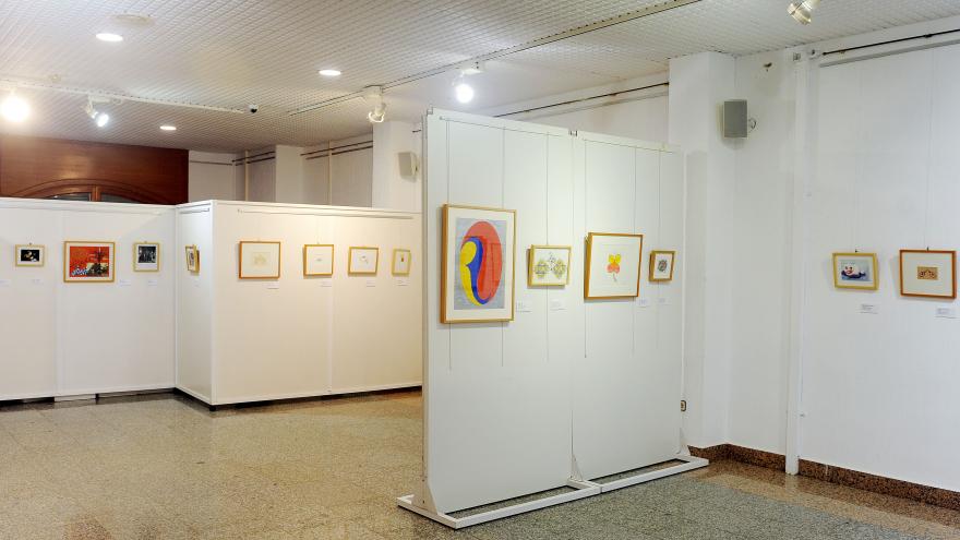 Vista de una sala de exposiciones