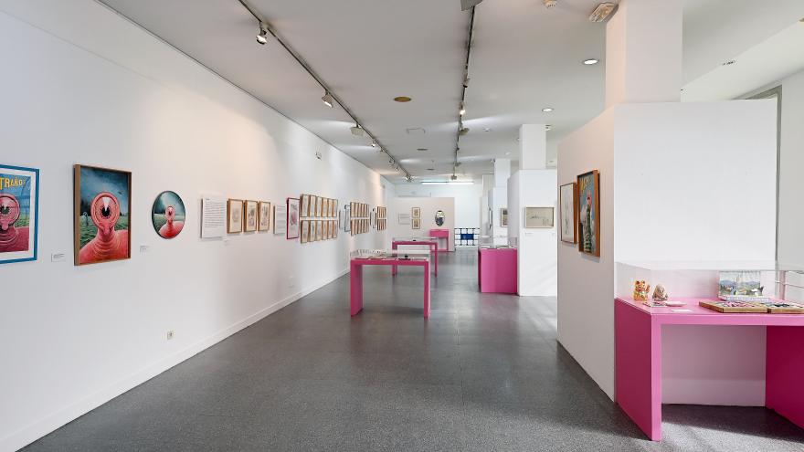Vista de una sala de exposiciones