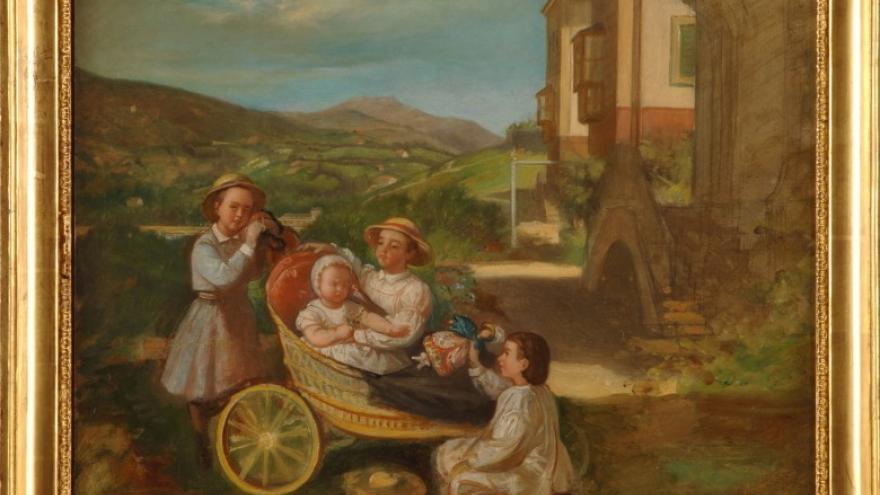 ‘Los niños Madrazo jugando’ 1846 Luis de Madrazo