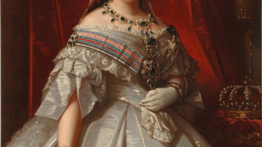‘La reina Isabel II’ 1860 Luis de Madrazo