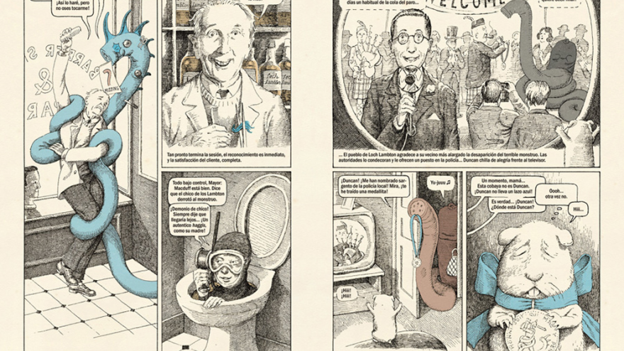 Dos páginas de un cómic