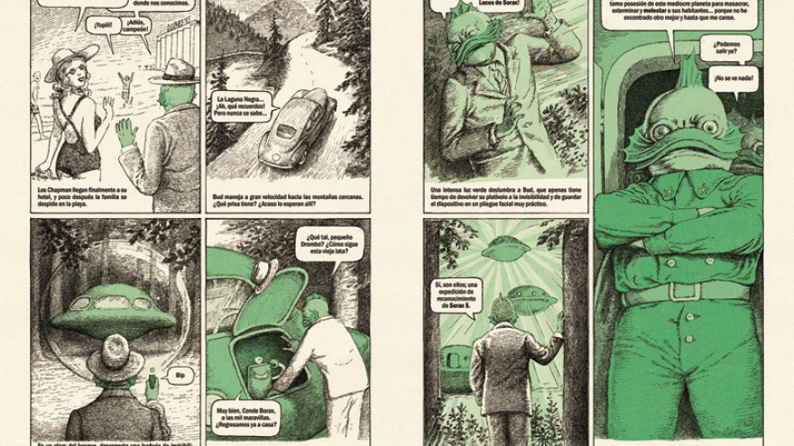 Dos páginas de un cómic