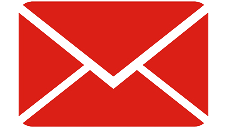 Quieres recibir información... Dibujo de un sobre rojo