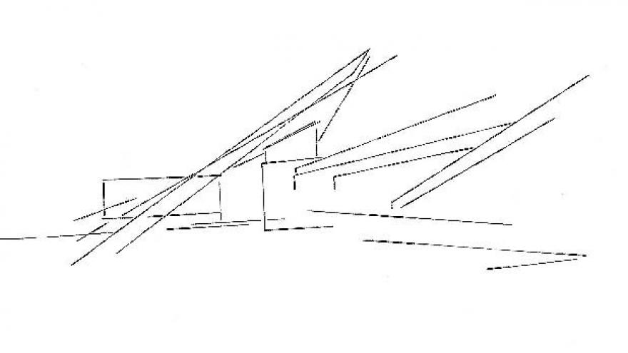Boceto inicial de la estación de El Pozo