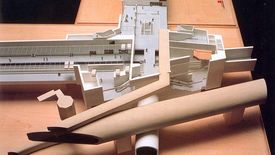 Maqueta de la estación de Gregorio Marañón