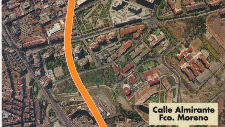 Esquema aéreo de las obras