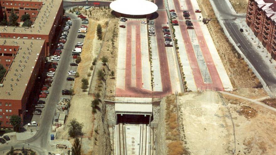 Vista aérea de la zona de obras
