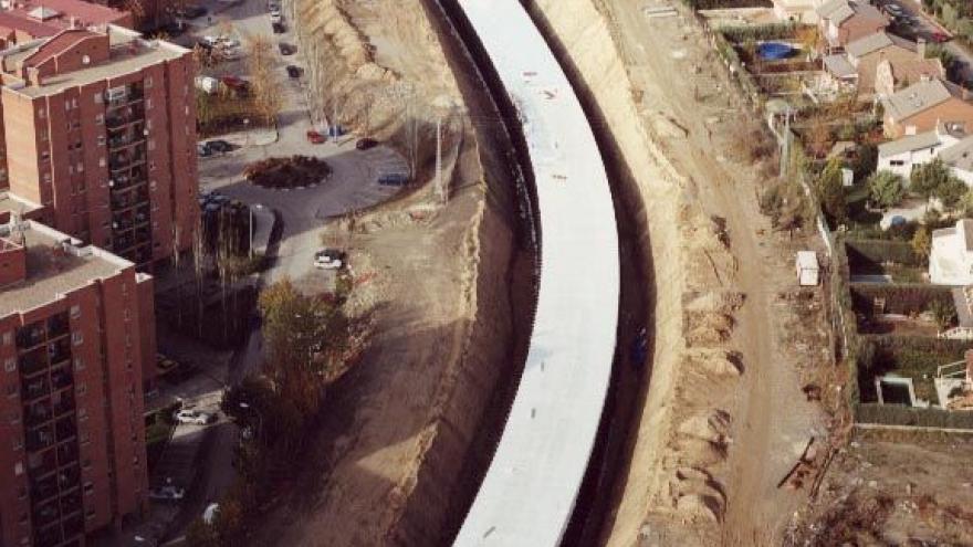 Vista aérea de la zona de obras