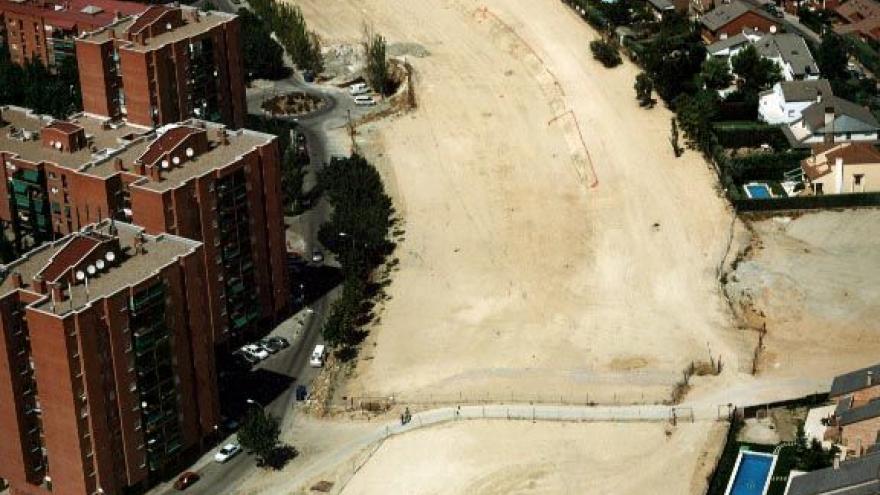 Vista aérea de la zona de obras