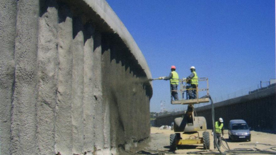 Estructura E1. Gunitado de pilotes