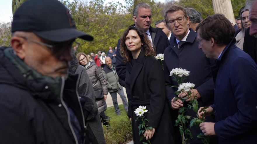 La presidenta en los jardines de El Retiro