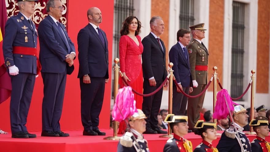 La presidenta durante el desfile